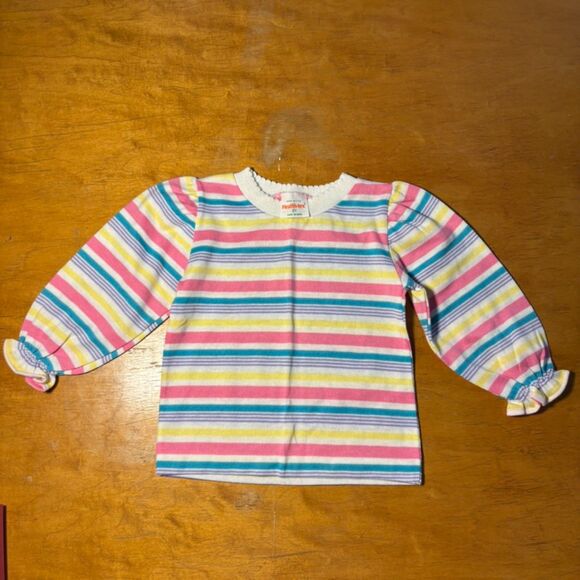 Health-tex Vintage Rainbow Made in USA 2T Stripped Long Sleeve - Picture 1 of 4